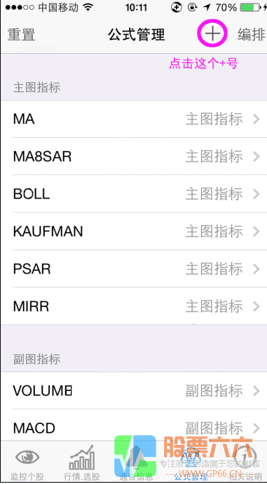 手机分时T+0买卖指标公式（副图 源码  盯盘）+安装方法